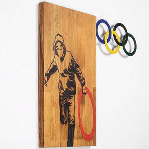 Διακοσμητικό Τοίχου Banksy 891TNL3147 58x60cm Multi Wallity