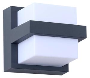 Lindby - Fyra Square LED Smart Υπαίθρια Φωτιστικό τοίχου Γκρι Lindby