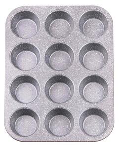 Φόρμα Ζαχαροπλαστικής για Cupcakes/Muffins 12 Θέσεων Voltz V51223RC, Μαρμάρινη επίστρωση, Κόκκινο