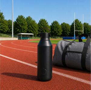 Μπουκάλι Θερμός Series 3 Chilly's με χωρητικότητα 500ml και διατήρηση θερμοκρασίας 14h ζεστό / 36h κρύο - Onyx Black