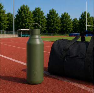 Μπουκάλι Θερμός Series 3 Chilly's με χωρητικότητα 500ml και διατήρηση θερμοκρασίας 14h ζεστό / 36h κρύο - Cargo Green