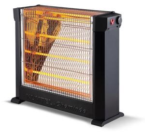 Σόμπα χαλαζία KUMTEL HEATER KS-2760, 2200W, Προστασία ανατροπής, 4 λάμπες χαλαζία, Θερμοστάτης, Μαύρο