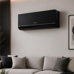 Κλιματιστικό Inverter Tesla Select Style TT70TPPB-2432IAWAM με Wi-Fi, τεχνολογία AI, απόδοση 24000 Btu και ενεργειακή κλάση A++/A+++ - Black