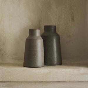 Διακοσμητικό Βάζο (Φ9.5x16) Gofis Home Livana Dark Grey 168/15