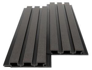 WPC PANEL ΜΕ 3D ΠΗΧΑΚΙΑ 25/176.5mm D.GREY 8570 NewPlan