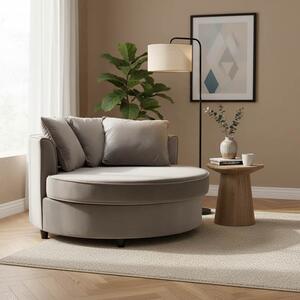 Καναπές Round Γκρι 123x120x85 cm