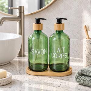 Dispenser Μπάνιου 500ml (Σετ 3τμχ) T-D Accessories Green 6815140