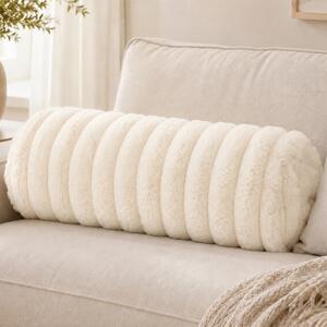 Διακοσμητικό Μαξιλάρι Γούνινο (Φ15x42) K-M Beige AAE825010
