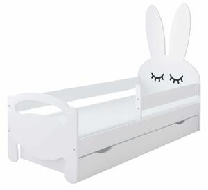 Κρεβάτι Bunnie με Συρτάρι & Προστατευτικό White 80x180cm BC60025 BabyCute (Δώρο το Στρώμα)