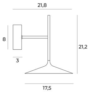 MAXLIGHT W0304 - Φωτιστικό τοίχου LED HANA LED/6W/230V χρυσό