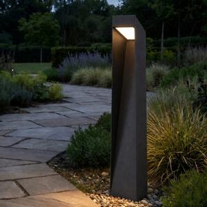 Lucande Φωτιστικό διαδρόμου LED Louran, ύψος 90 cm, μαύρο, προς τα πάνω/κάτω, Μαύρο, Αλουμίνιο, σύγχρονο