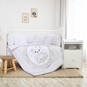 Σετ Προίκας Μωρού 8τεμ για Κούνια Trend Plus Little Bear Grey 20800055903 Lorelli