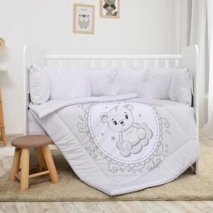 Σετ Προίκας Μωρού Για Κούνια 60x120cm 4τεμ. LILY Little Bear Grey 20800145903 Lorelli