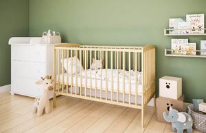 Βρεφικό Κρεβάτι Basic με Στρώμα Natural 60x120cm BC10099A BabyCute