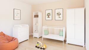 Βρεφικό Κρεβάτι Basic με Στρώμα White 60x120cm BC10099 BabyCute