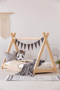 Kρεβάτι Παιδικό Montessori Tipi σε Φυσικό Ξύλο 80×180cm Adeko (Δώρο 10% έκπτωση στο Στρώμα)