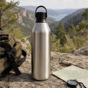 Μπουκάλι Θερμός Series 3 Chilly's με χωρητικότητα 1000ml και διατήρηση θερμοκρασίας 23h ζεστό / 60h κρύο - Stainless Steel