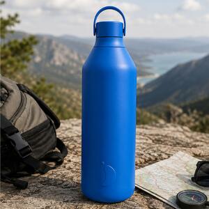 Μπουκάλι Θερμός Series 3 Chilly's με χωρητικότητα 1000ml και διατήρηση θερμοκρασίας 23h ζεστό / 60h κρύο - Pacific Blue