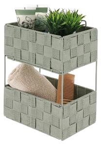 Ραφιέρα Μπάνιου Διπλή (20.5x13x28) T-D Sage Green 84230144
