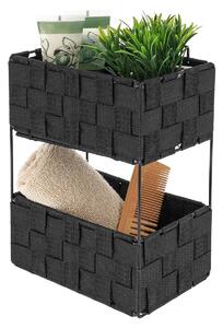 Ραφιέρα Μπάνιου Διπλή (20.5x13x28) T-D Black 84230103