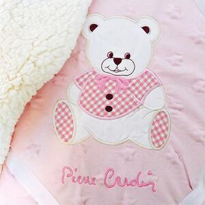 Κουβέρτα Fleece/Sherpa Αγκαλιάς 80×110 PIERRE CARDIN TEDDY PINK