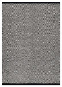 Μάλλινο Χειροποίητο Κιλίμι Herringbone Square Black-White - 160X230