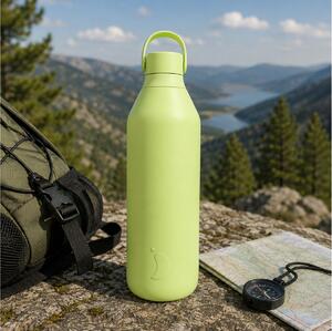 Μπουκάλι Θερμός Series 3 Chilly's με χωρητικότητα 1000ml και διατήρηση θερμοκρασίας 23h ζεστό / 60h κρύο - Limelite