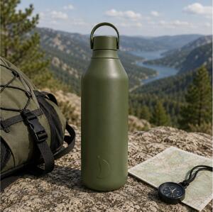 Μπουκάλι Θερμός Series 3 Chilly's με χωρητικότητα 1000ml και διατήρηση θερμοκρασίας 23h ζεστό / 60h κρύο - Cargo Green