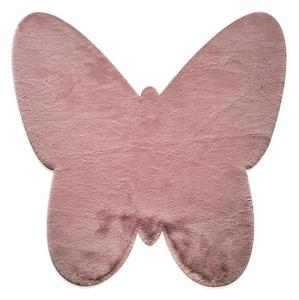 Παιδικό Χαλί PUFFY JM7 DARK PINK BUTTERFLY ANTISLIP - 120x120B cm