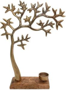 Κηροπήγιο Για Ρεσώ Tree 934-124-023 23x8x31cm Natural-Gold