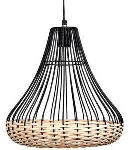 Φωτιστικό Οροφής 949-124-007 33x33cm 1xE27 60W Natural-Black