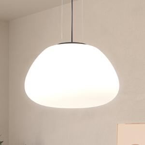 Stars of Light Φωτιστικό οροφής Balmes, λευκό, Ø 42 cm, γυαλί, ρυθμιζόμενος, Λευκό, Σαλόνι / τραπεζαρία, Γυαλί, σύγχρονο