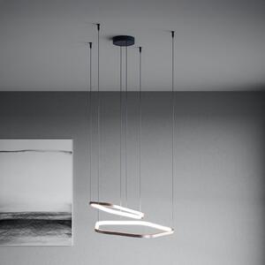 Stars of Light LED κρεμαστό φωτιστικό Estrella, χάλκινο, 2 λάμπες, CCT, ρυθμιζόμενος, Μπρούτζινο / Αντικέ ορείχαλκου, Σαλόνι / τραπεζαρία, Αλουμίνιο, σύγχρονο