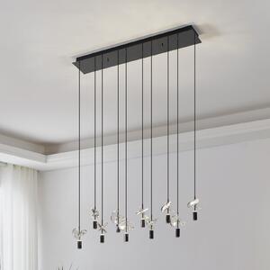 Stars of Light Φωτιστικό οροφής LED Comareira, νικέλιο, 91 cm, CCT, Μεταλλικό, Σαλόνι / τραπεζαρία, Γυαλί, σύγχρονο