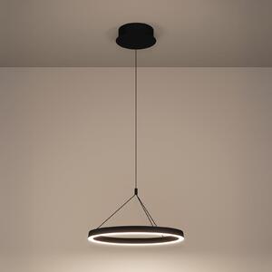 Stars of Light Φωτιστικό οροφής LED Canyamel μαύρο Ø 55 cm CCT, ρυθμιζόμενος, Μαύρο, Σαλόνι / τραπεζαρία, Αλουμίνιο, σύγχρονο