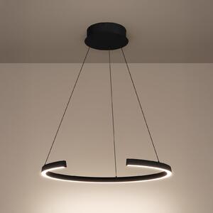 Stars of Light Φωτιστικό οροφής Labonete μαύρο Ø80cm 1 λάμπα CCT, ρυθμιζόμενος, Μαύρο, Σαλόνι / τραπεζαρία, Αλουμίνιο, σύγχρονο