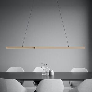Stars of Light LED κρεμαστό φωτιστικό Montebuono, ξύλο 180 cm με ρυθμιστή, ρυθμιζόμενος, Ξύλου, Σαλόνι / τραπεζαρία, Αλουμίνιο, σύγχρονο
