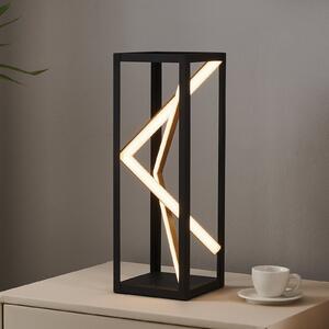Stars of Light Λάμπα γραφείου LED Penela μαύρο/χρυσό 43 cm CCT, ρυθμιζόμενος, Μαύρο, Σαλόνι / τραπεζαρία, Αλουμίνιο, σύγχρονο