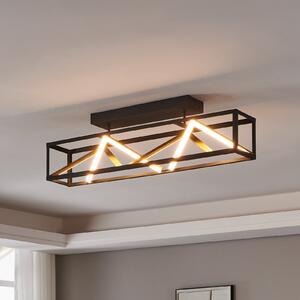 Stars of Light Φωτιστικό οροφής LED Penela μαύρο/χρυσό 87 cm CCT, ρυθμιζόμενος, Μαύρο, Σαλόνι / τραπεζαρία, Αλουμίνιο, σύγχρονο