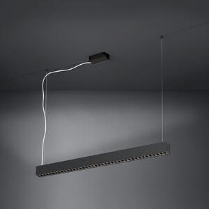 Stars of Light Φωτιστικό οροφής LED Termini, μαύρο, 107 cm, μέταλλο, ρυθμιζόμενος, Μαύρο, Σαλόνι / τραπεζαρία, Μέταλλο, σύγχρονο