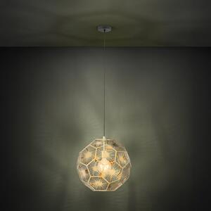 Stars of Light Φωτιστικό οροφής Skoura, ορείχαλκος, Ø 50 cm, μέταλλο, ρυθμιζόμενος, Χρυσό / Ορείχαλκου, Σαλόνι / τραπεζαρία, Μέταλλο, σύγχρονο