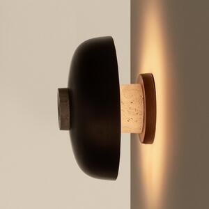 Audo Copenhagen Φωτιστικό τοίχου LED Reverse, άμμος/μπρούντζος, Ø 24 εκ., ρυθμιστής, ρυθμιζόμενος, Μπρούτζινο / Αντικέ ορείχαλκου, Σαλόνι / τραπεζαρία, Αλουμίνιο, σχεδιασμός