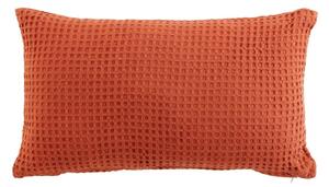 Μαξιλάρια Douceur d intérieur COUSSIN DEHOUSSABLE 30 x 50 CM COTON UNI GAUFRETTE TERRACOTTA