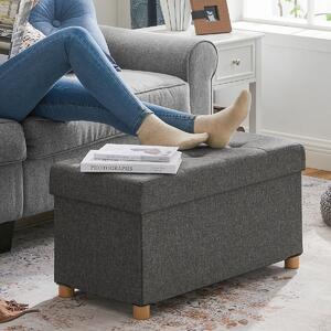 Ταμπουρέ Με Αποθηκευτικό Χώρο (76x38x40) Songmics LSF16GYZ