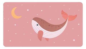 Παιδική Πετσέτα Θαλάσσης Microfiber (90x160) Monneka Pink Whale