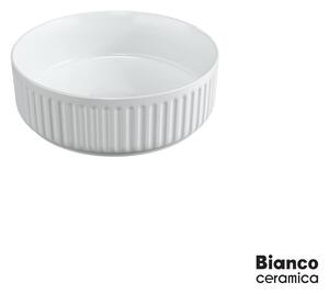 Bianco Ceramica Etna-S 33136 White Ø36 - Επιτραπέζιος νιπτήρας μπάνιου