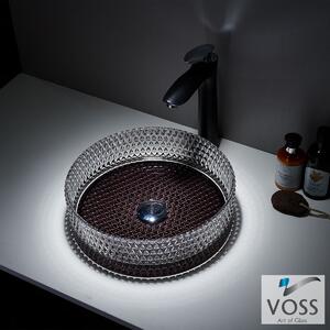 Voss Ring-D VB1040 Ø40 Glass Black - Επιτραπεζιος Γυάλινος Νιπτηρας