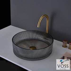 Voss Ring-S VL1040 Ø40 Glass Grey - Επιτραπεζιος Γυάλινος Νιπτηρας