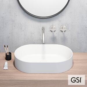 GSI Kube-X 9458 White 60x37 - Επιτραπέζιος νιπτήρας