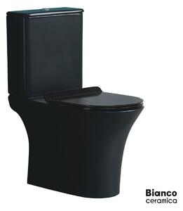 Bianco Ceramica Aida 65 Rimless AD12000SC Black Matt - Λεκανη με καζανακι